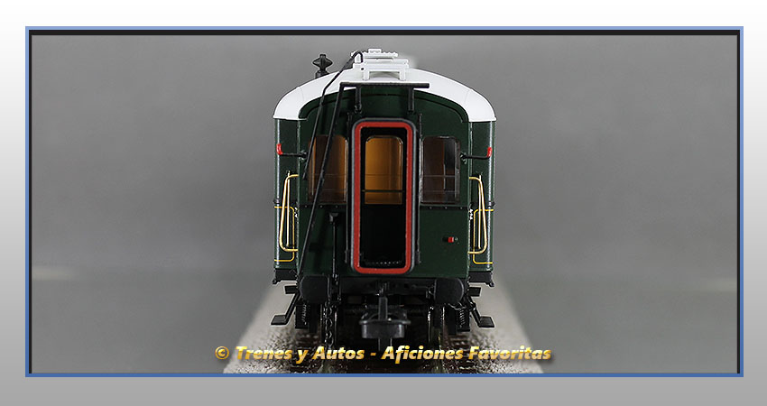 Coche pasajeros verderón Serie 301/344 ACW-37 1ª y 3ª Clase - MZA